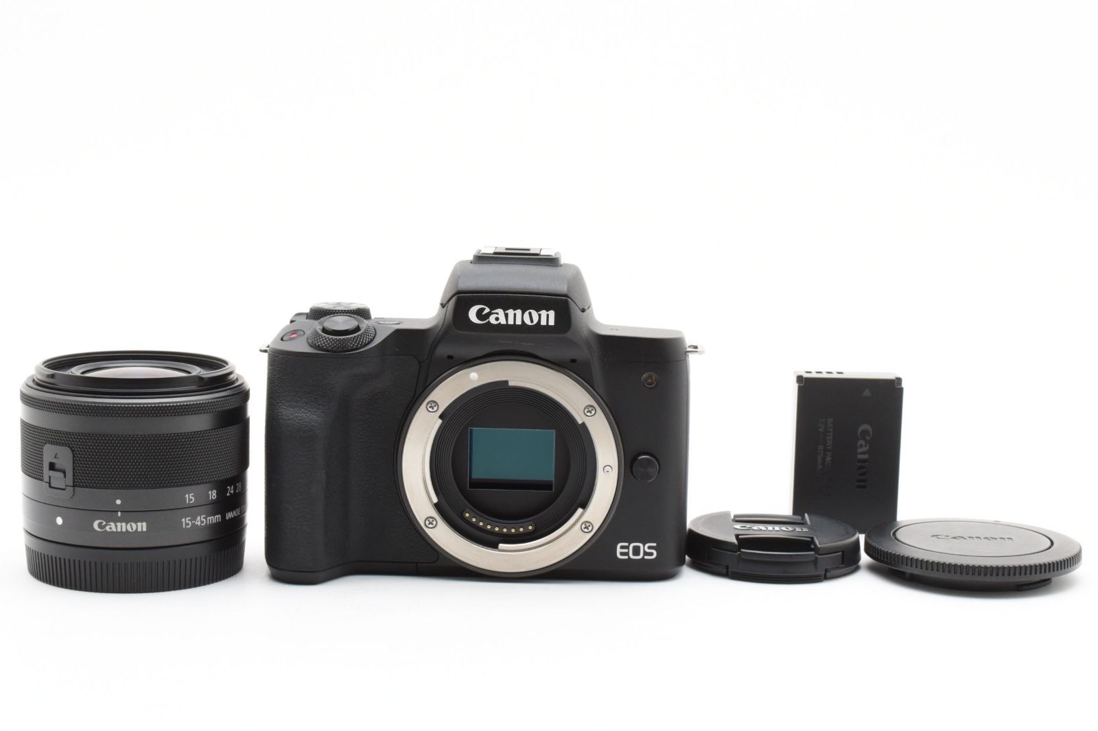 ☆希少美品☆ショット数2000回以下☆ キヤノン Canon EOS M50 EF-M 15 