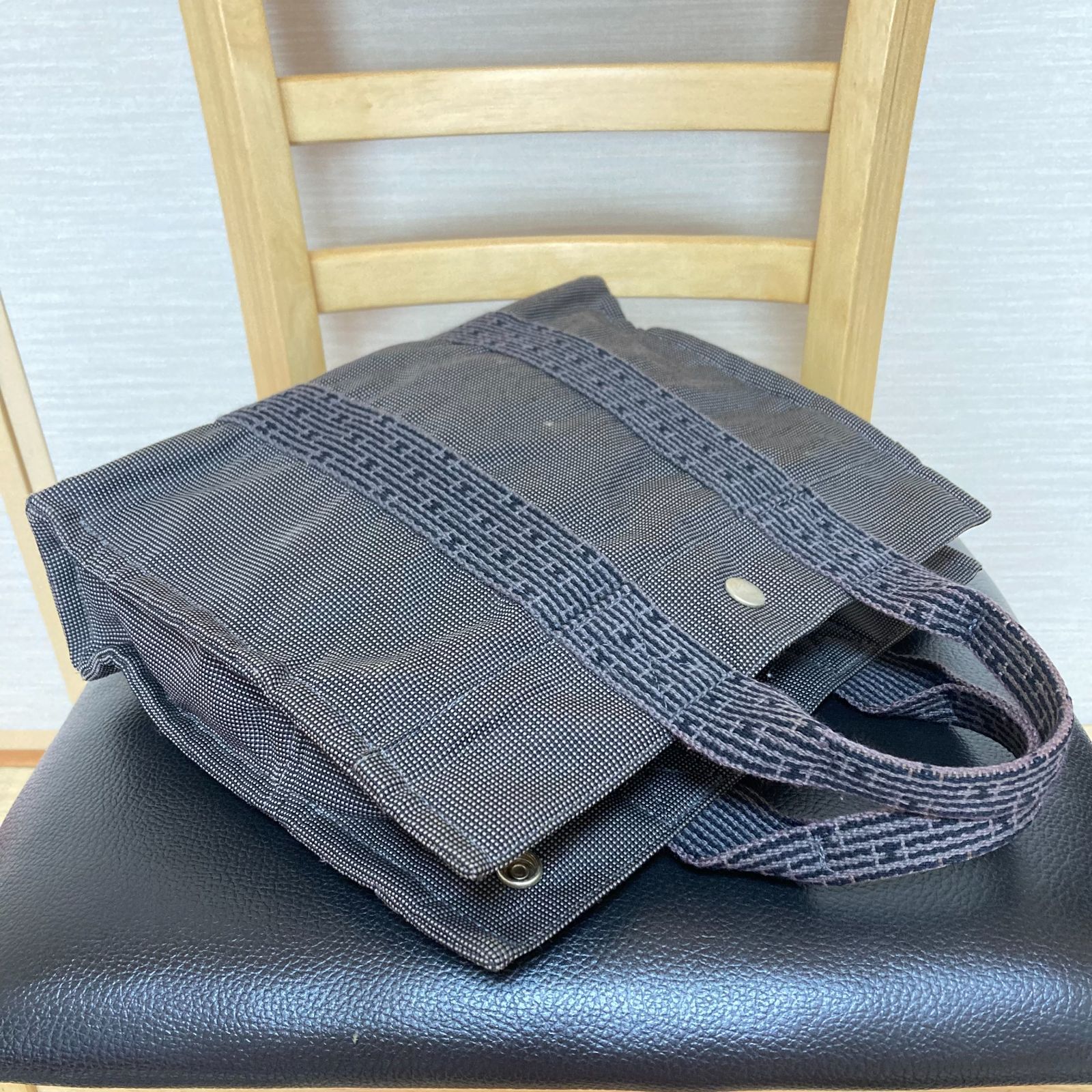 角破れ無し【エルメス】本物 HERMES エールライン トートPM