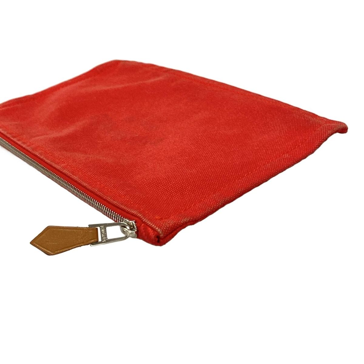 HERMES エルメス ポーチ ヨッティングポーチPM レッド レザー DECORATOM_COM_BR