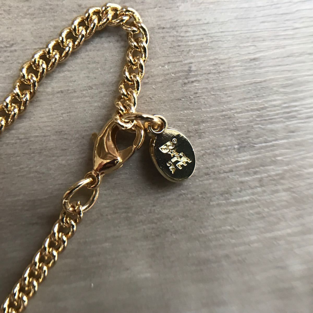 ☆非売品☆ BAPESTA ネックレス necklace a bathing ape bape sta gold