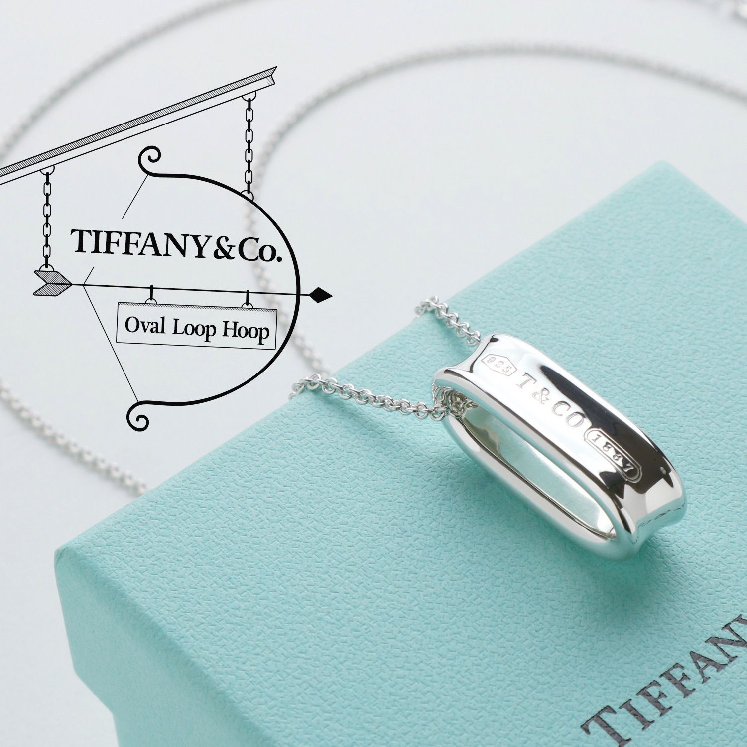 Tiffany＆Co. 1837 オーバル ループ フープ ネックレス