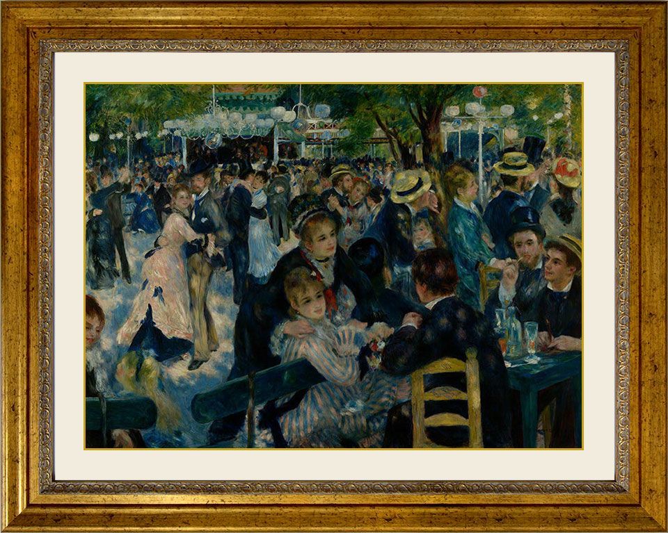 ルノワール 「ムーラン・ド・ラ・ギャレットの舞踏会」 キャンバスに