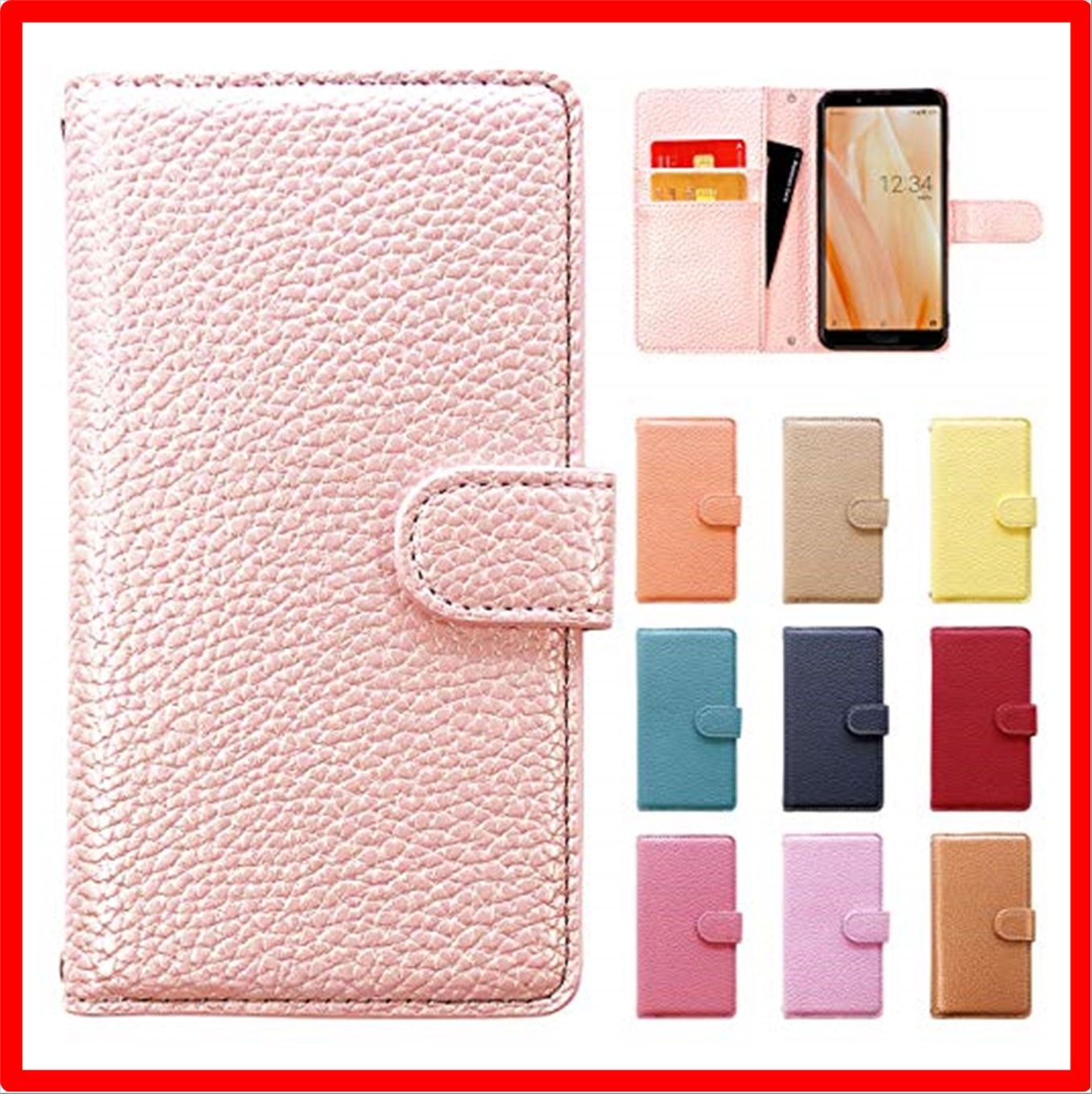 匿名配送】 Qua Phone QZ KYV44/ DIGNO A/おてがるスマホ01_シャンパンピンク Qua