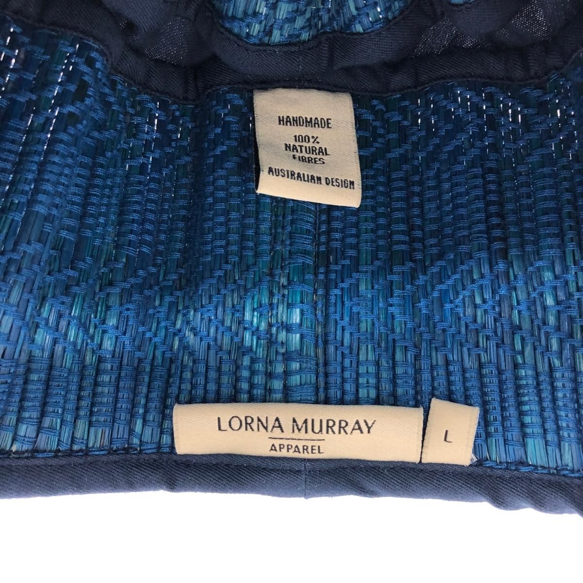 美品 LORNA MURRAY ローナマーレイ カプリハット 帽子 L ネイビー 