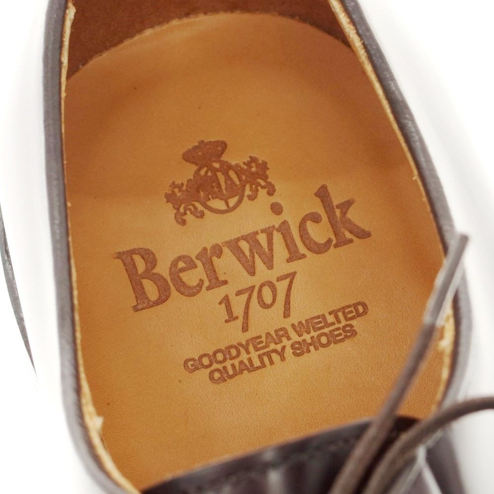 中古】【未使用】バーウィック BERWICK プレーントゥ ダービー ドレス