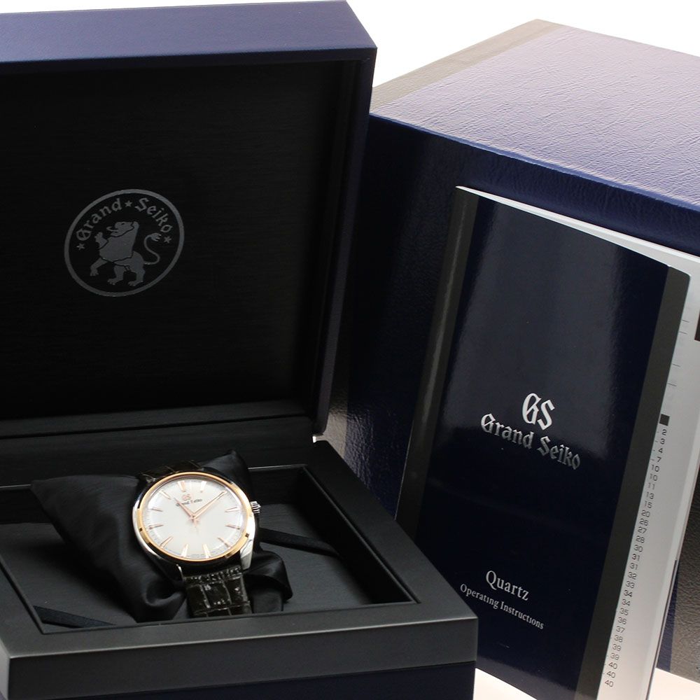 セイコー SEIKO SBGX344 9F61-0AH0 グランドセイコー エレガンス K18PGベゼル クォーツ メンズ き_914421