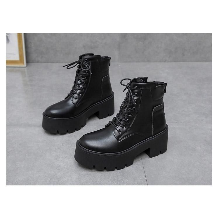 ハイヒール ワークブーツ