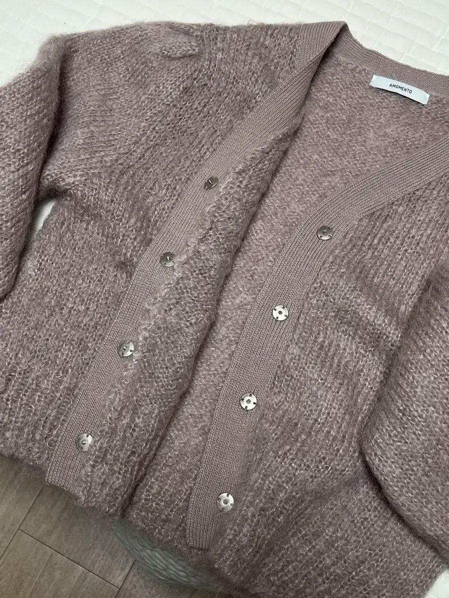  AMOMENTO アモーメント グランドマスター カーディガン ダスティピンク 長袖 カーディガン ボレロ アンサンブル