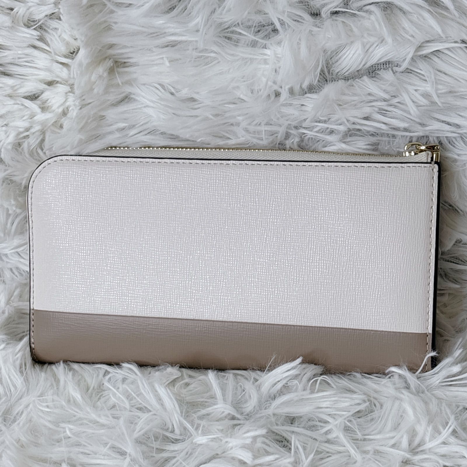 新品未使用品 kate spade 長財布 ホワイト/ベージュ レディース - メルカリ