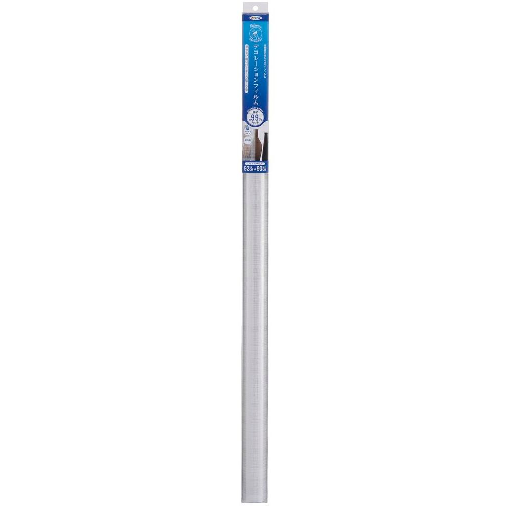 （まとめ買い）アサヒペン UVカット デコレーションフィルム ガラス用 92cm×90cm DF-104 ファブリック 【×3セット】
