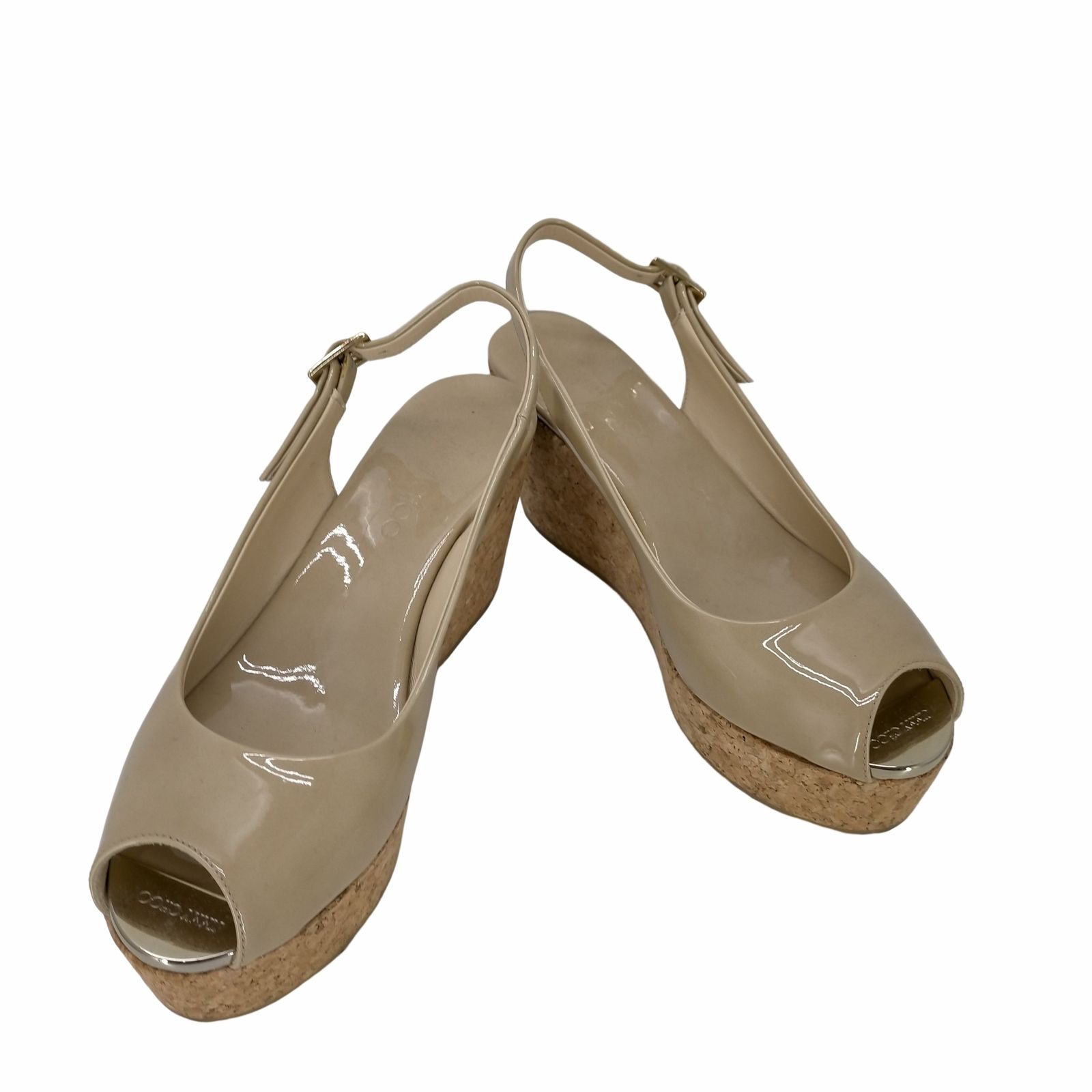 JIMMY CHOO パテントサンダル34.5 JIMMY CHOO パテントサンダル34.5