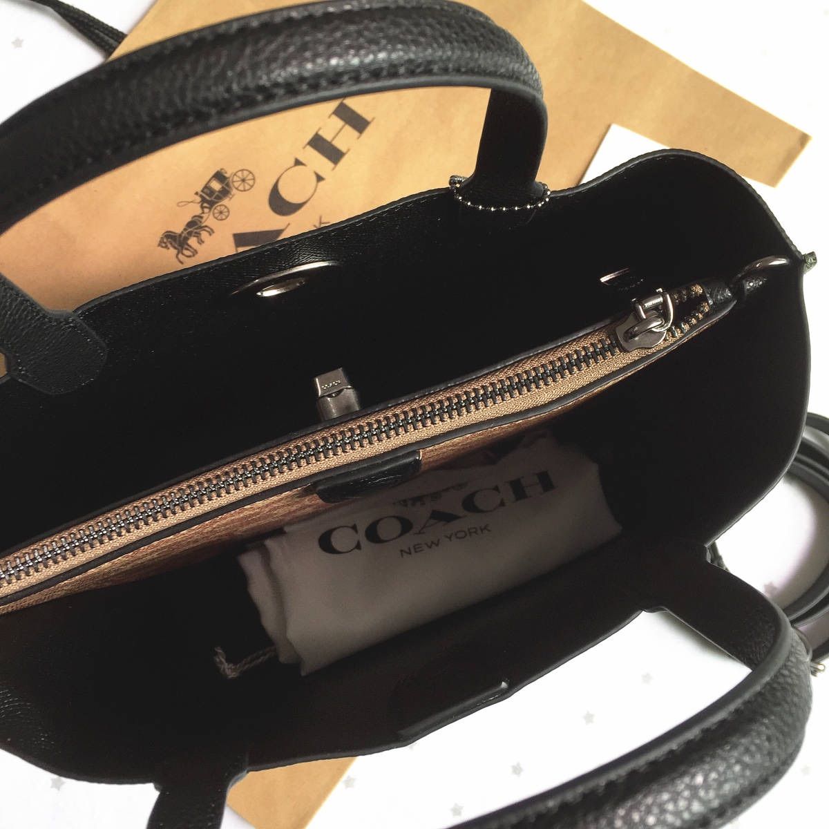 新品未使用】COACH コーチバッグ C8562 オリーブグリーン ハンドバッグ