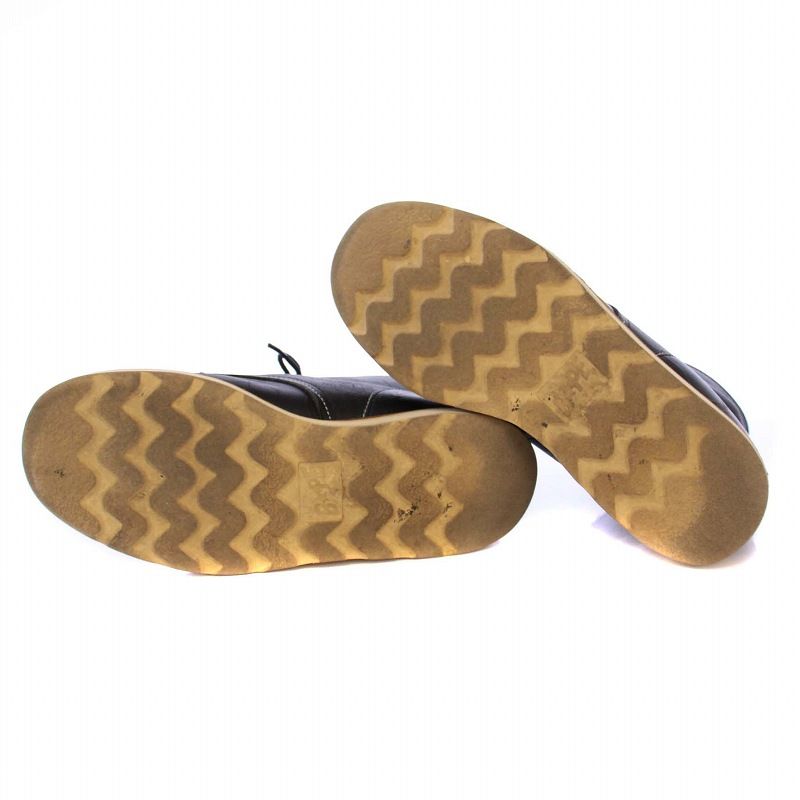 【中古】アベイシングエイプ Foot the coacher サルカモ ショートブーツ レースアップ レザー 7 ブラック アベイシングエイプ A BATHING APE Foot the coacher サルカモ