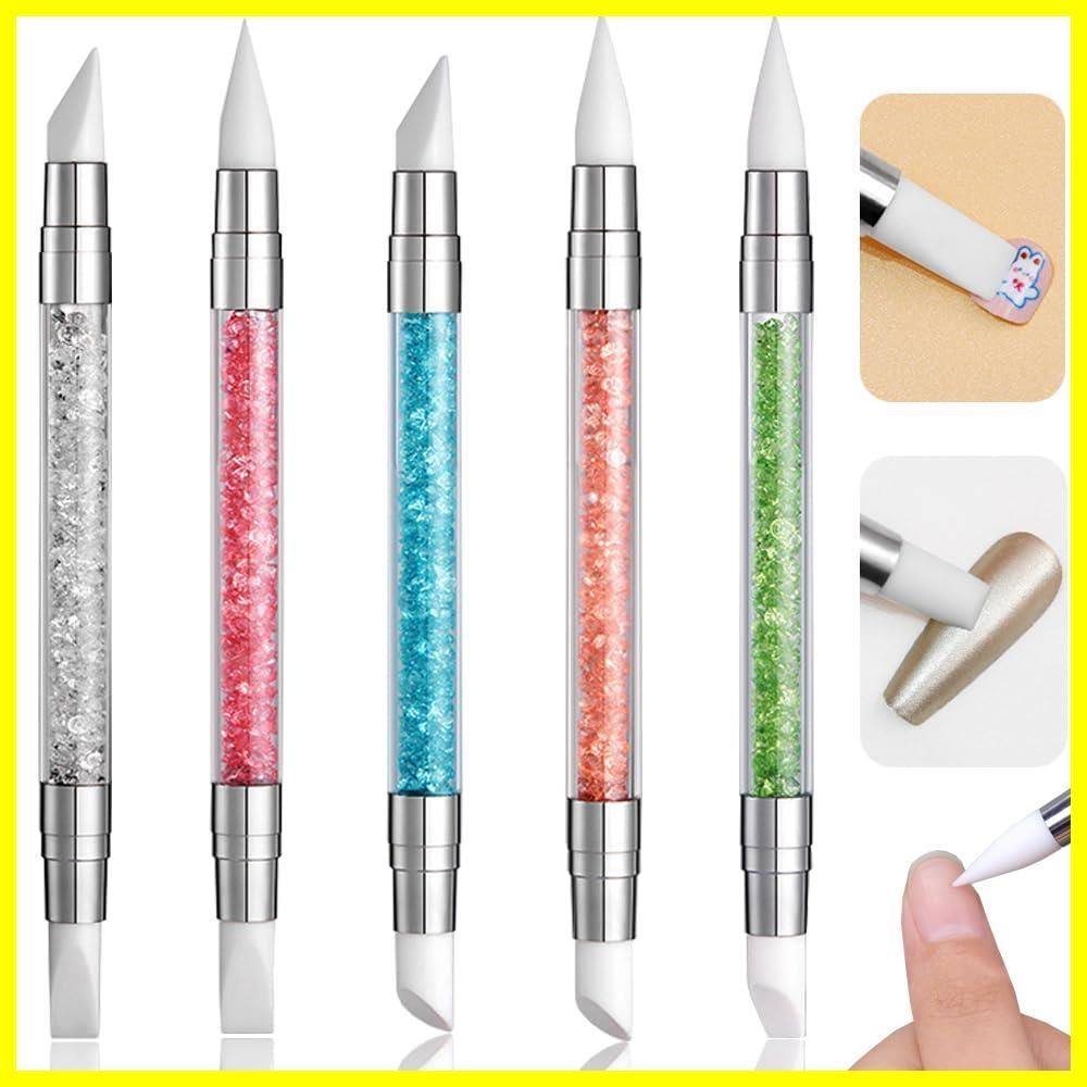 限定商品】5本セット シリコンブラシ 両端ヘッド レジン道具 多機能