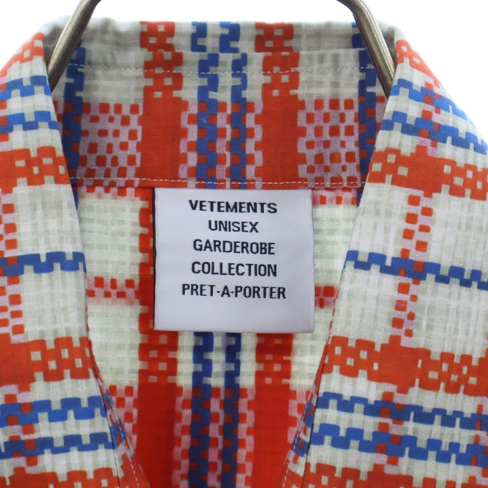 VETEMENTS (ヴェトモン) 23SS BARBES Check Shirt UE63SH300R コットン