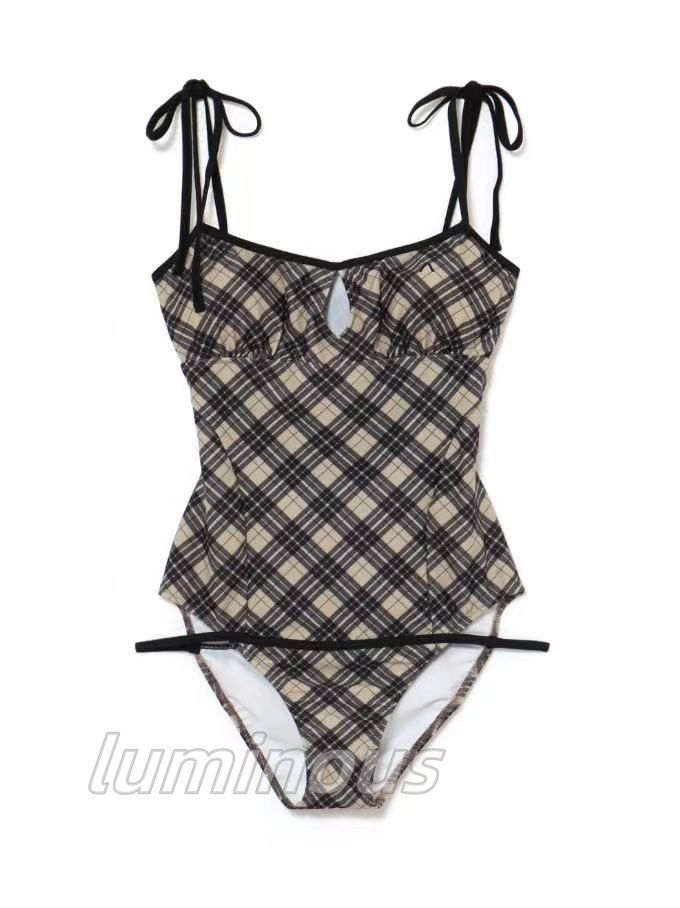 andmary Nadia check swimsuit（andmary Nadia check swimsuit 