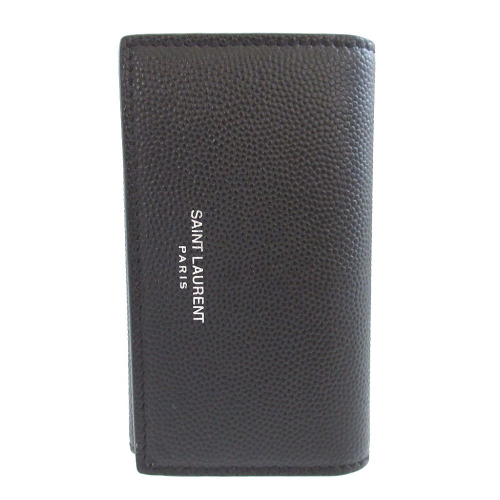 新品同様 サンローランパリ レザー ブラック 黒 4連 キーケース 1422