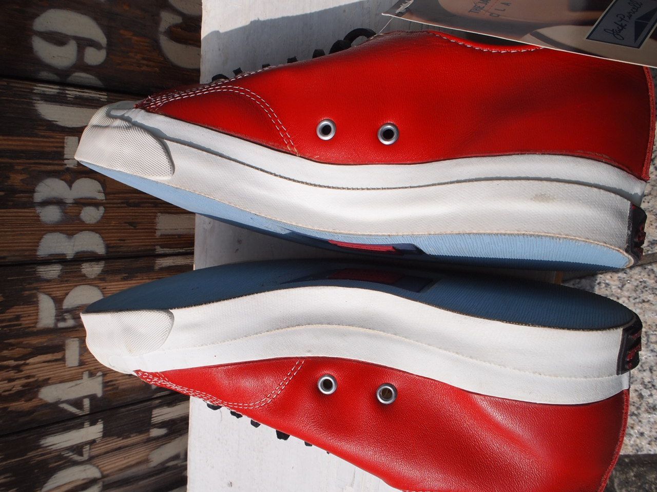 USA製 Deadstock【CONVERSE】Jack Purcell Leather ビンテージ