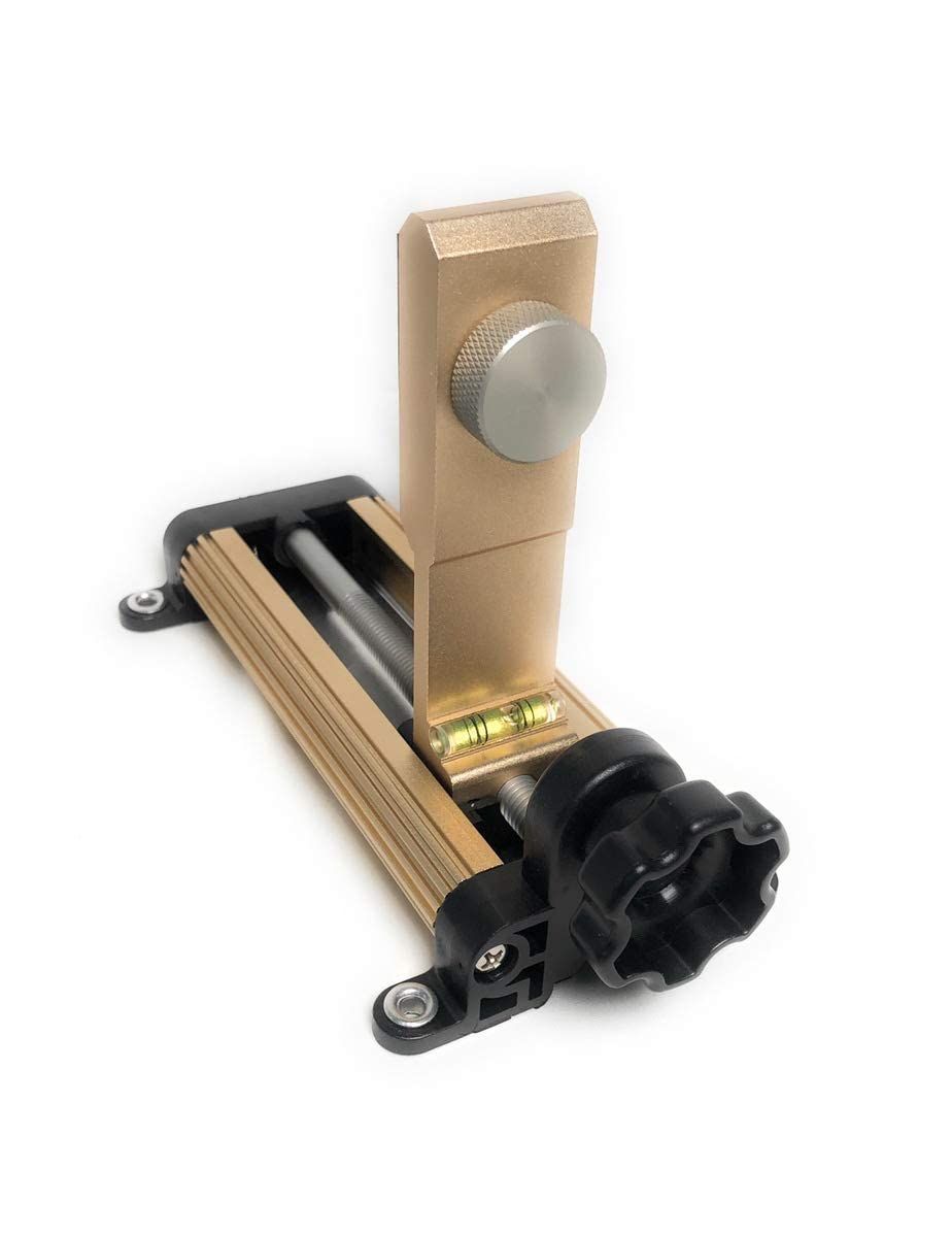 軽天ホルダー 工具 磁石式 強力 レーザー墨出し器 すみだし器 保持器 マグネット レベル 水平器 三脚不要 クランプ 昇降調整機能 シャンパンゴールド