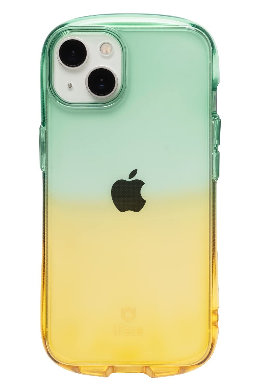 iFace Look in Clear Lolly iPhone 13 ケース (フォレスト/アプリコット) 【アイフォン13 tpu カバー 透明 耐衝撃 米国MIL規格取得 ストラップホール付き】 [iPhone 13専用・フォレスト/アプリコット]