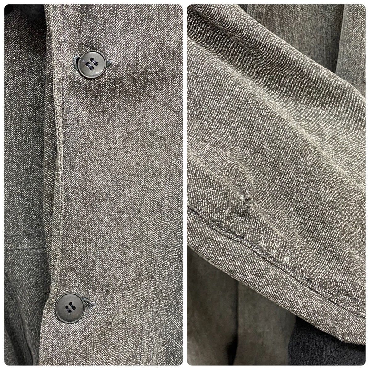 ヴィンテージ vintage 40's ブラックシャンブレー アトリエコート