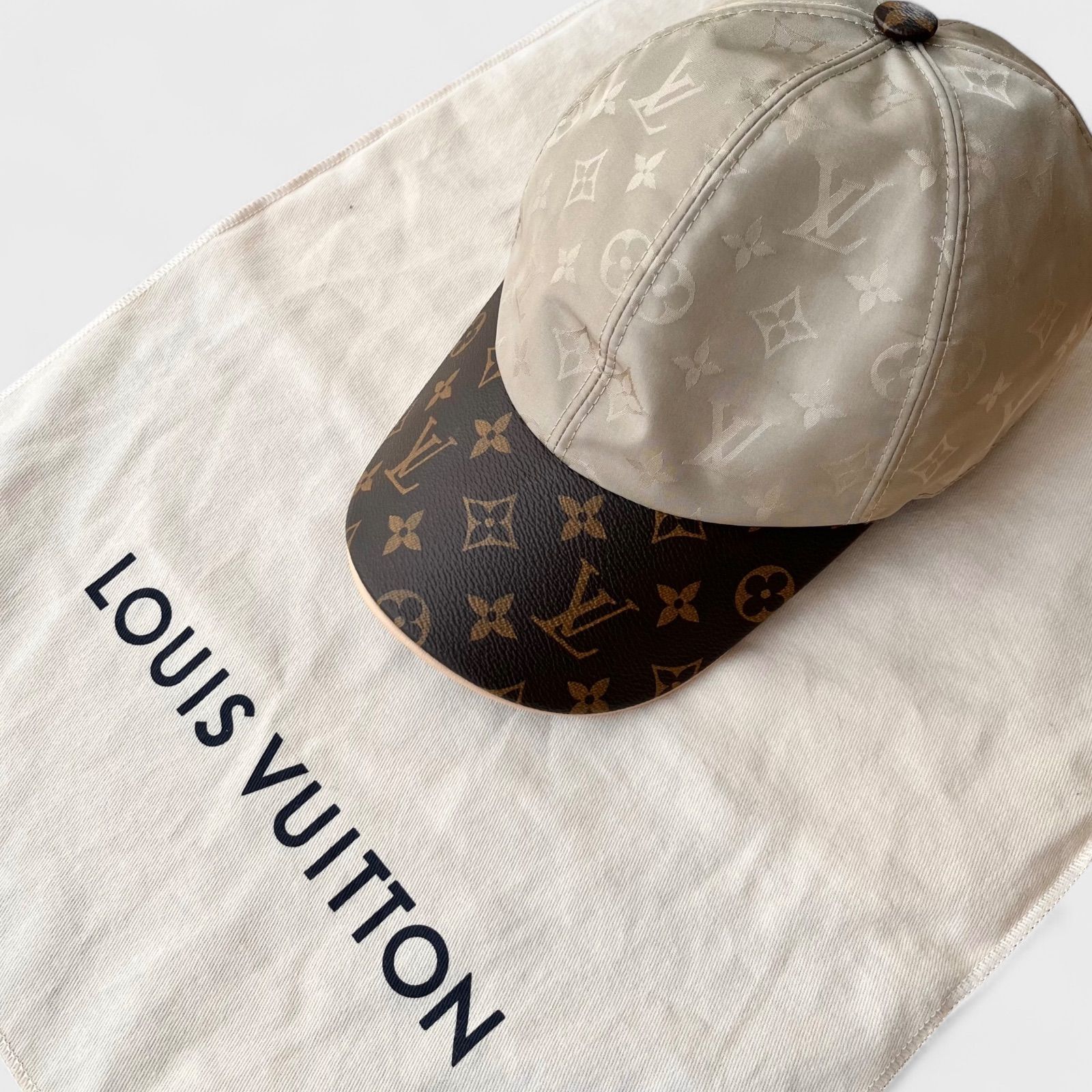 LOUIS VUITTON ルイヴィトン キャップ LVゲットレディー M76505 ベージュ L モノグラム 帽子