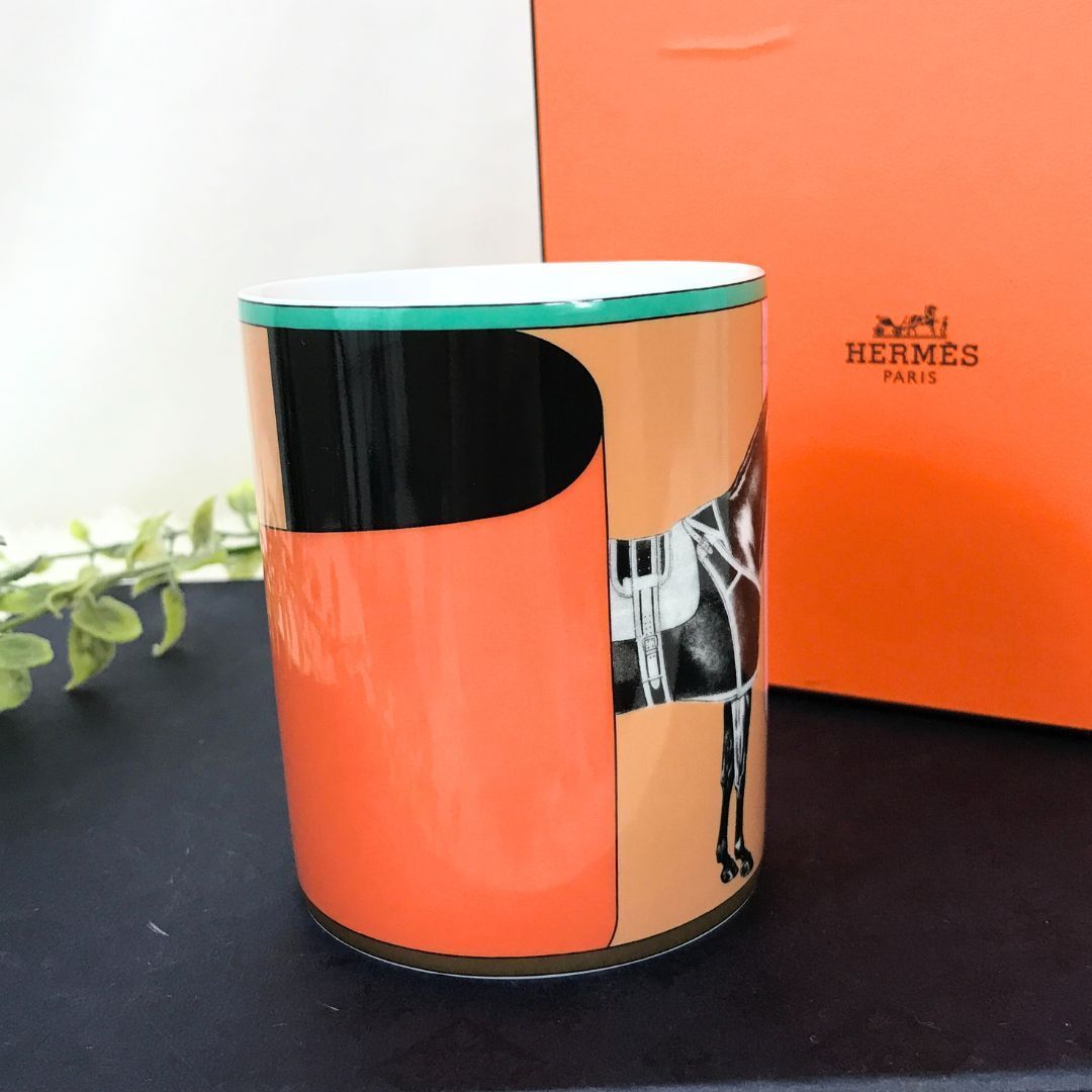 新品未使用】HERMES エルメス マグカップ セルパンティーヌ No1 箱あり 