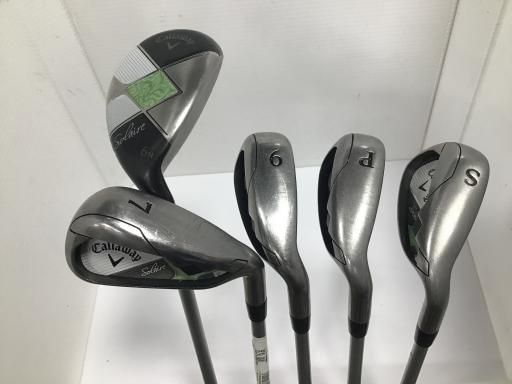 キャロウェイ SOLAIRE 2018 8S ブラック レディース クラブセット CS オリジナルカーボン フレックスL レディース 女性用 右利き 右用 Cランク ゴルフクラブ