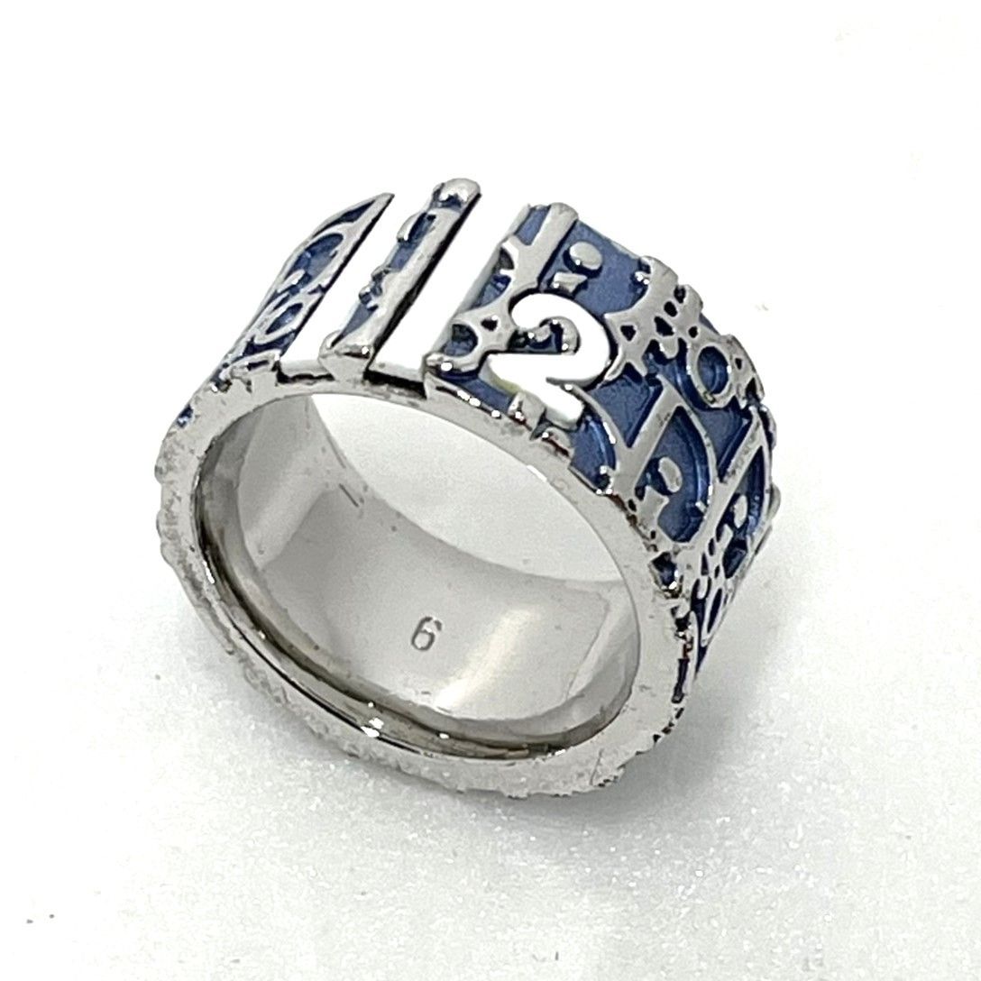 クリスチャンディオール トロッター 指輪 リング ネイビー Christian