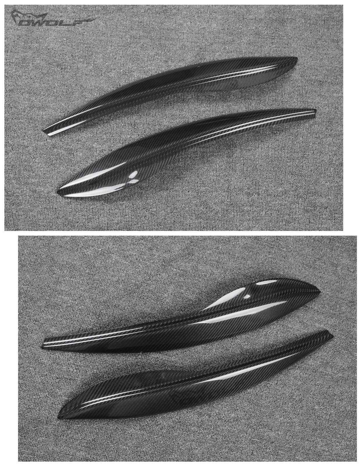 ホンダ フィット GE6 GE7 GE8 GE9 09-12年式 碳素繊維製 ヘッドライト アイライン 大灯装飾 カバー 2P 両面テープ取付