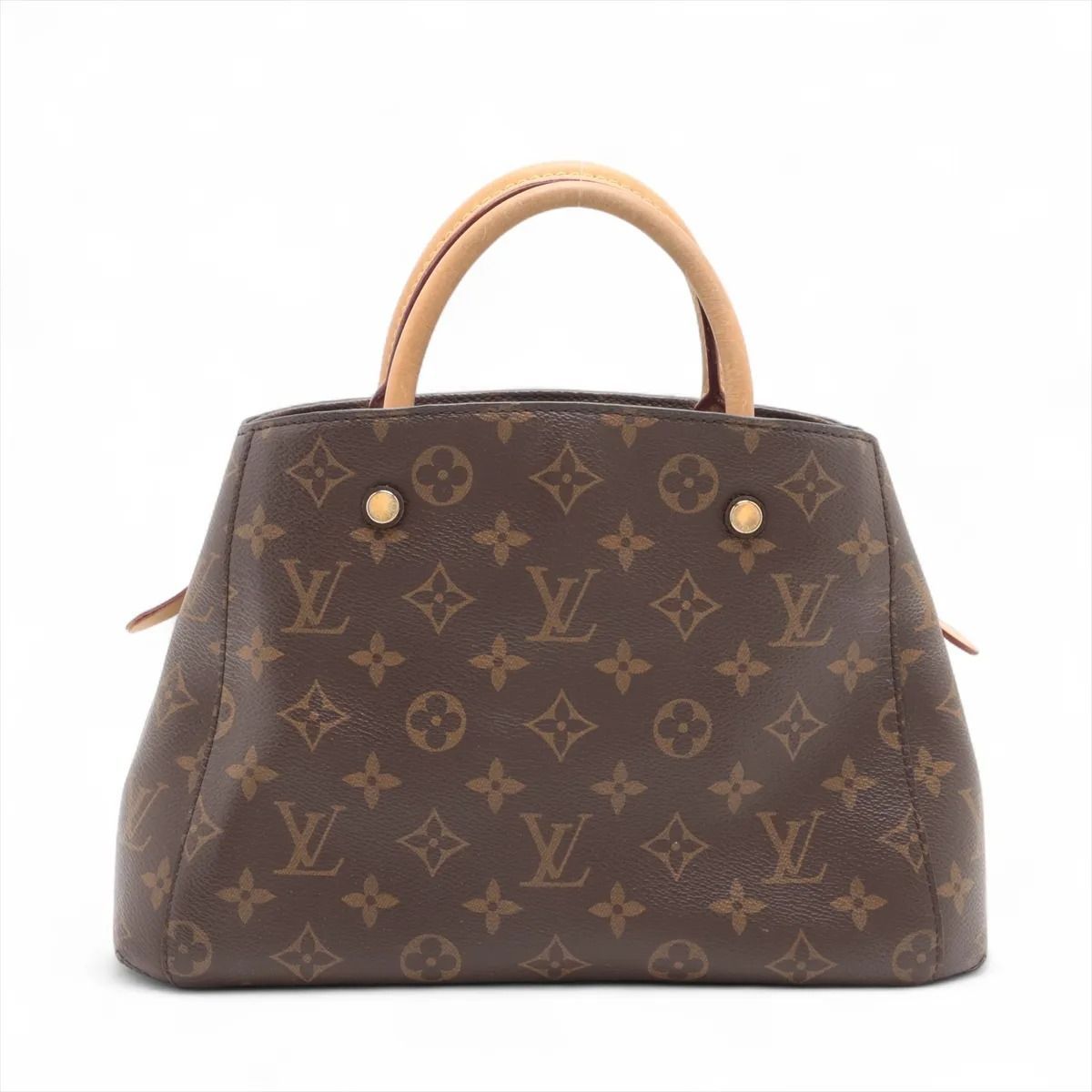 LOUIS VUITTON ヴィトン モノグラム モンテーニュBB M41055 ブラウン カデナ開錠不可 カデナ キー 番号相違