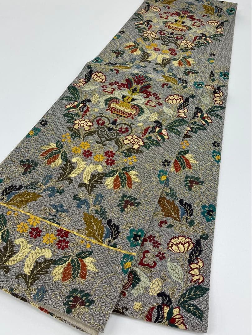 華羅紗 袋帯 ♥品 金糸 銀糸 キラキラ 正絹 六通 NICORILABO_COM