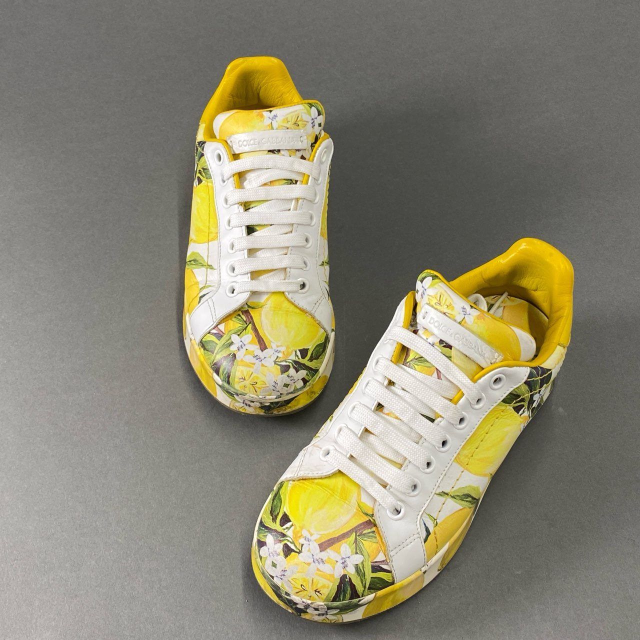 2i27 DOLCE&GABBANA ドルチェアンドガッバーナ レモン柄 ローカット 