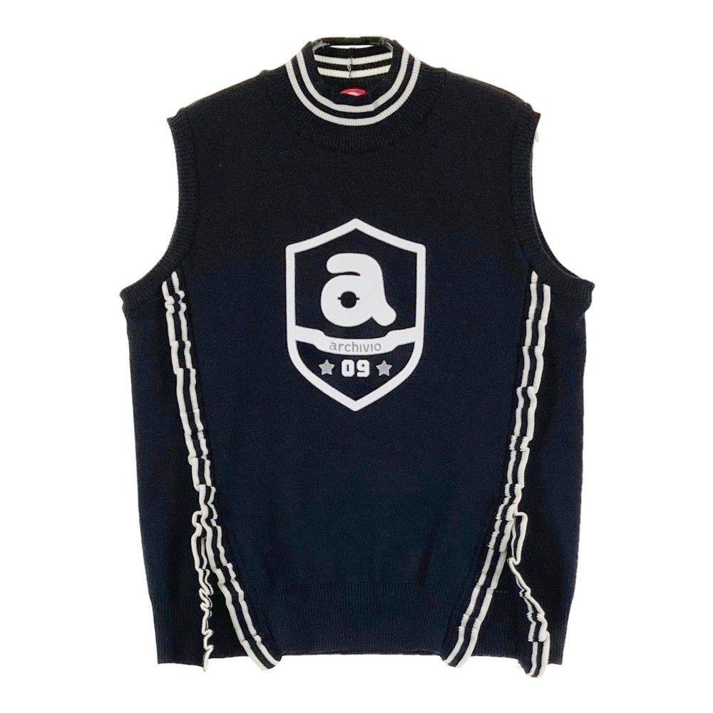 サイズ：36 ARCHIVIO アルチビオ ニット ベスト ネイビー系 40