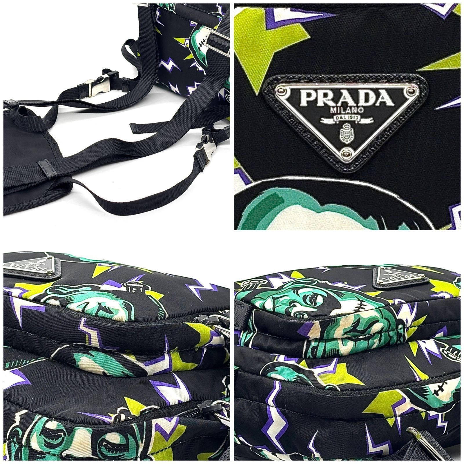 即完モデル✨】 PRADA プラダ フランケンシュタイン ボディバッグ 