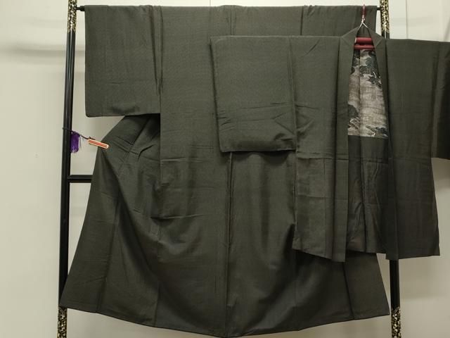 平和屋着物●男性 紬 アンサンブル 吉祥文 正絹 CAAS0133th