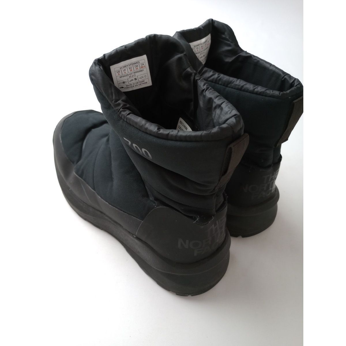 箱あり THE NORTH FACE スノーブーツ 黒 25センチ THE NORTH FACE ザ・ノースフェイス スノー ブーツ ダウン 25cm
