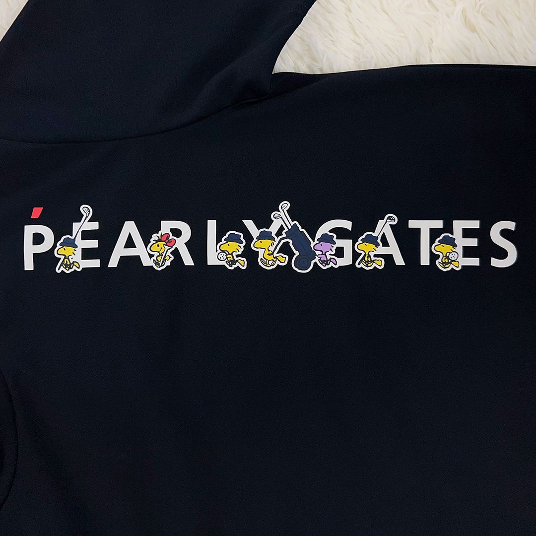 パーリーゲイツ×ピーナッツ 半袖モックネック GOOUT スヌーピーコレクション パーリーゲイツ✖️ピーナッツ 半袖モックネック GO OUT