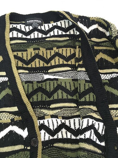 古着 EXPRESSIONS ランダム マルチ ボーダー アクリル ニット