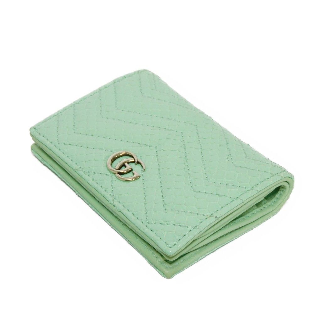 GUCCI グッチ コンパクト ウォレット シェブロン エキゾチック