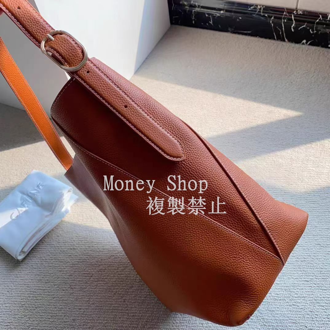 CAFUNE ブラウンハンドバッグ ショルダーバッグ トートバッグ ハンドバッグ バケツバッグ DROP HOBO - メルカリ