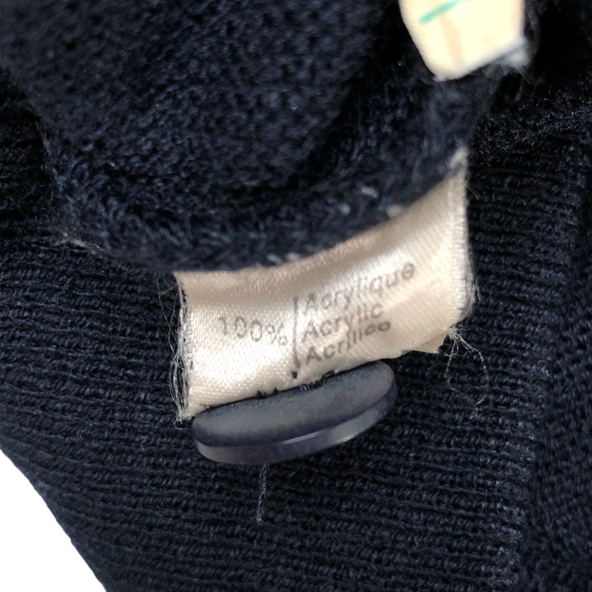 ギフトに最適。 古着 80年代 ラコステ LACOSTE CHEMISE フレンチラコステ アクリルニットカーディガン スペイン製 メンズM相当 ヴィンテージ eaa584625