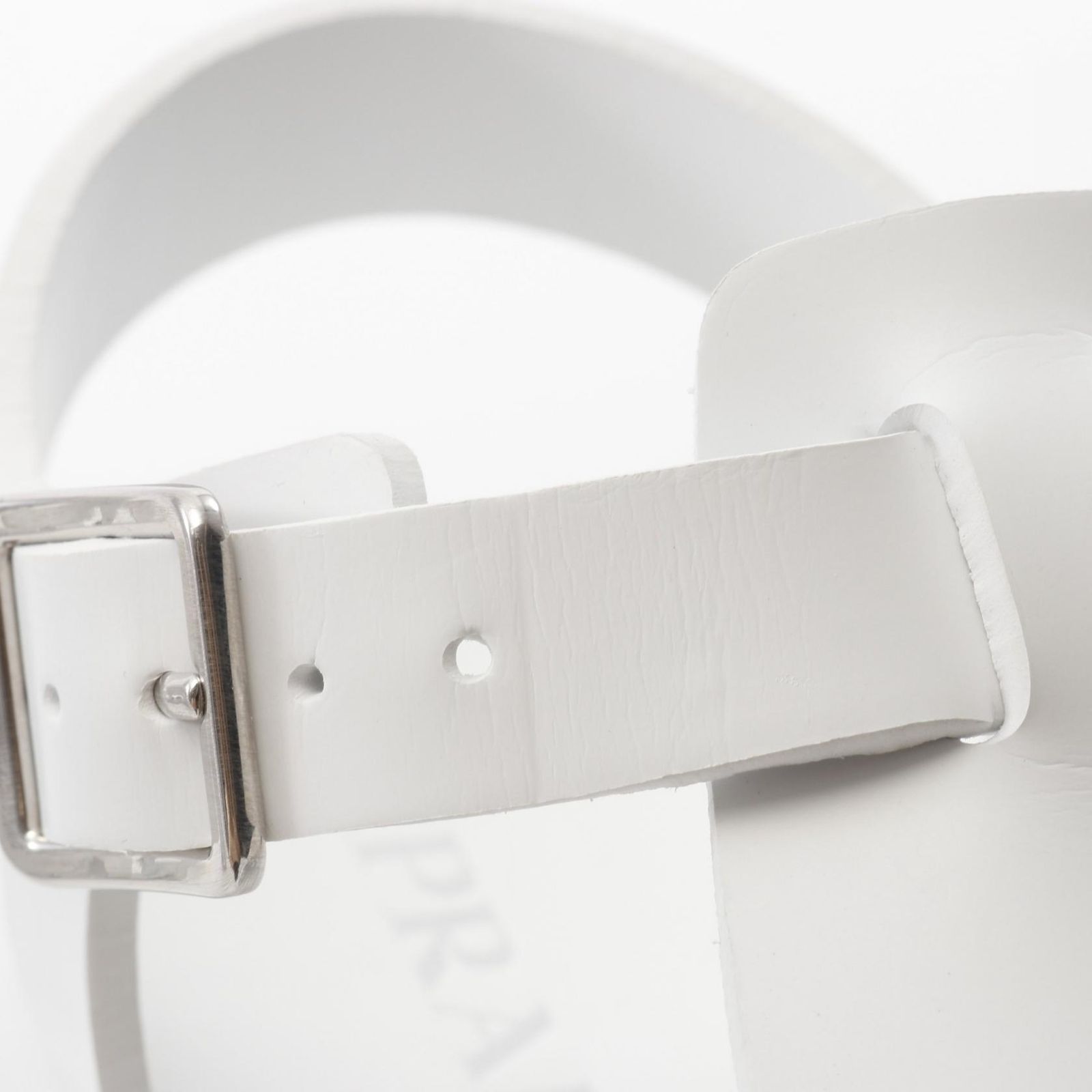 ホワイト プラダ モノリス ラバー サンダル メンズ PRADA】モノリス