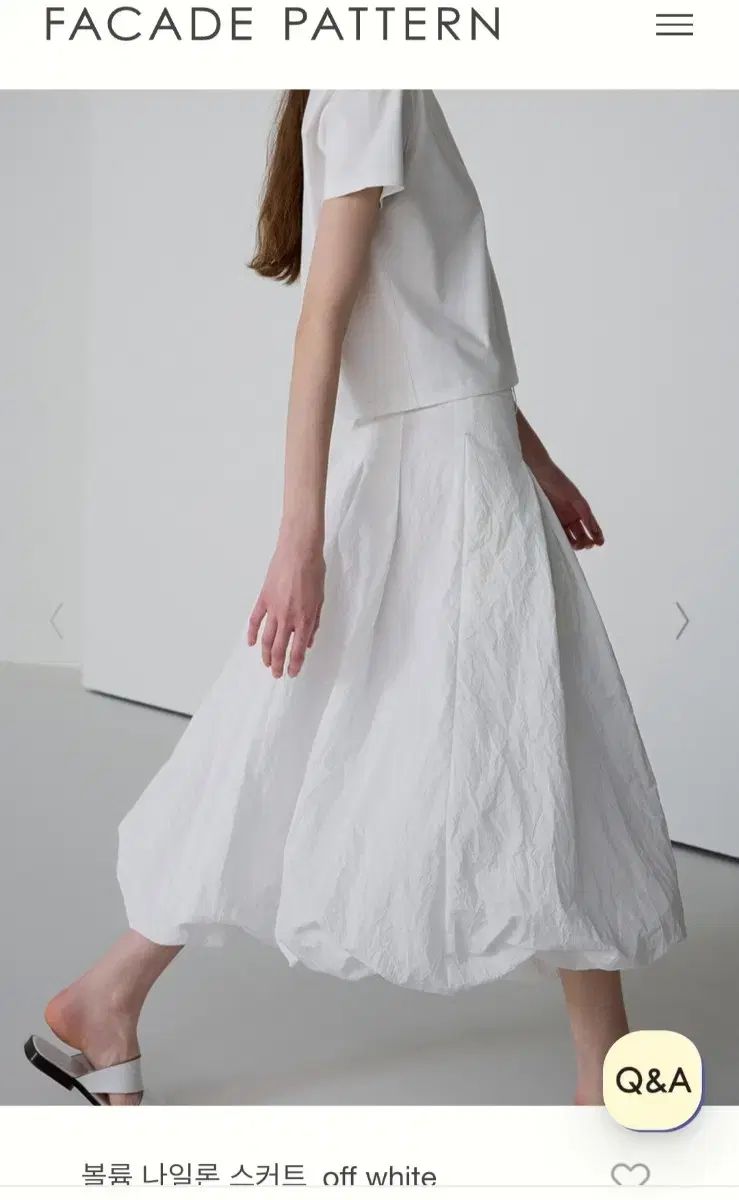 FACADE PATTERN ファサードパターン スカート