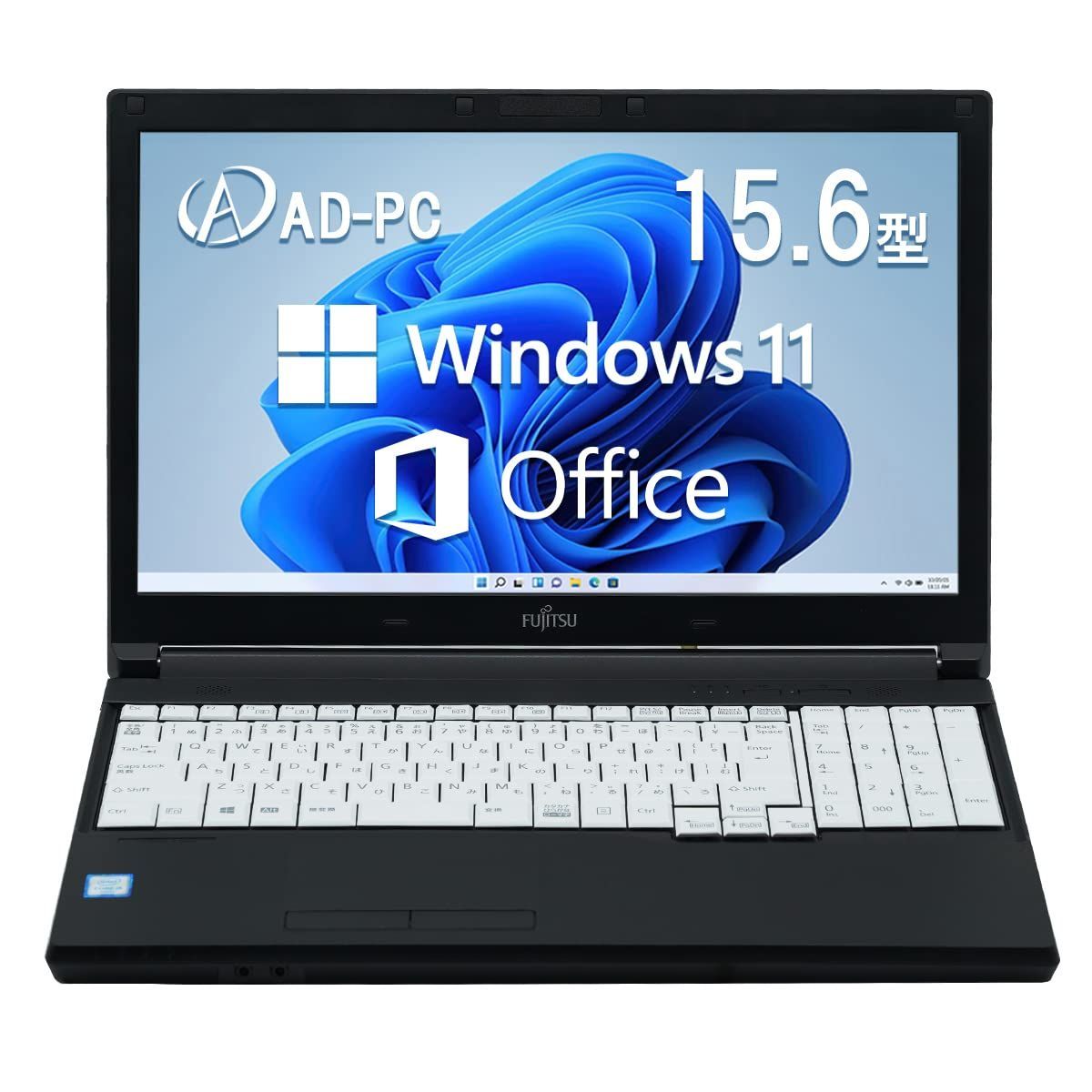【特価商品】Office Hu0026B 2019搭載 Windows11/MS Corei5-6300U 2.4GHz A576 15.6インチ液晶 メモリー8GB/SSD:128GB/10キー//DVD/USB3.0/HDMI/Bluetooh/AのWIFI/搭