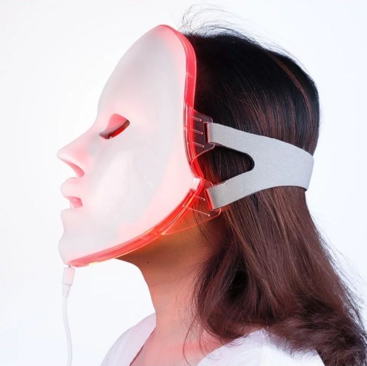 7色の美容フェイシャルライトマスク Amazon | フェイシャルマスクライト、7色光源、フェイスマスク