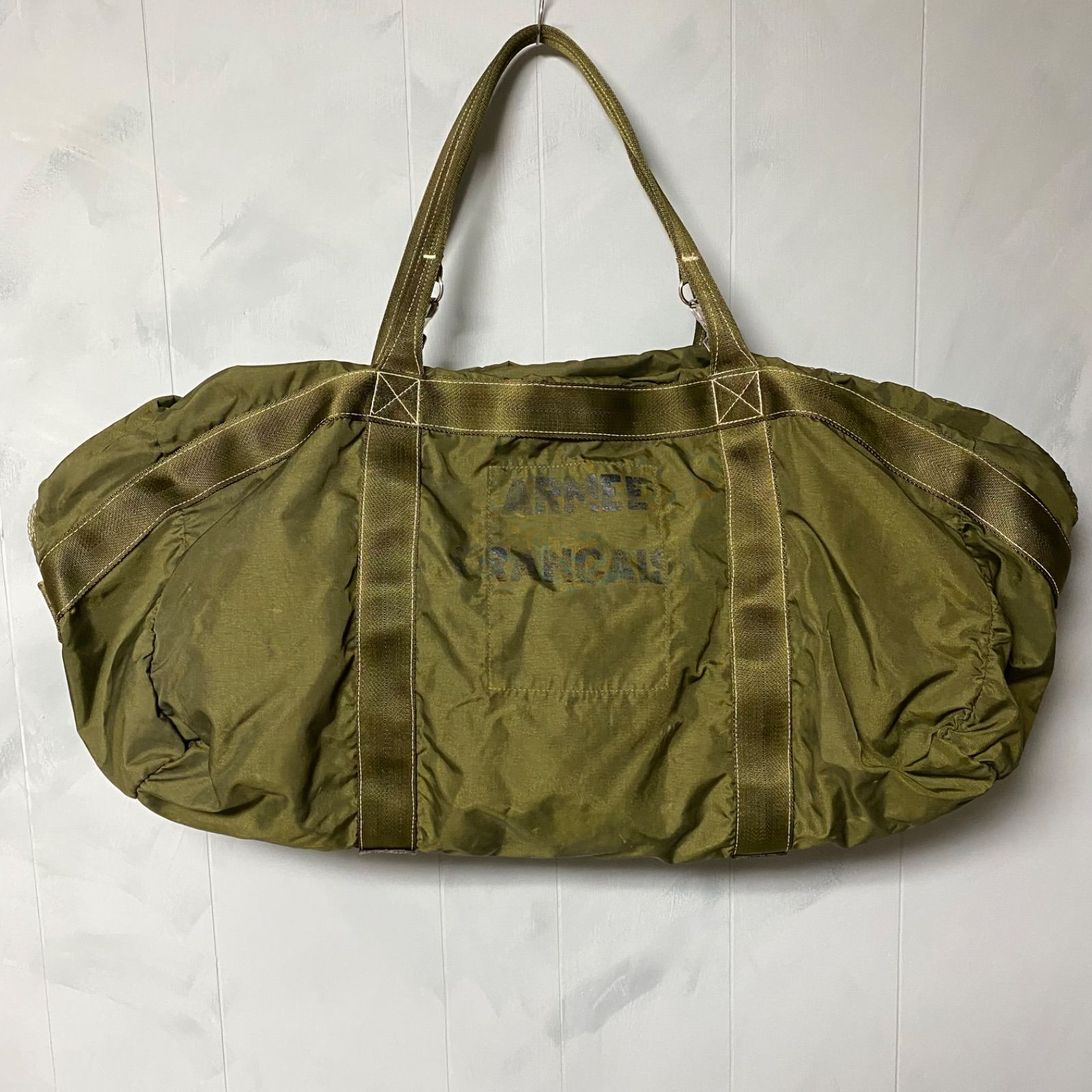 【ヴィンテージ】80s フランス軍　パラシュートバッグ ヴィンテージ】80s フランス軍 パラシュートバッグ - メルカリ