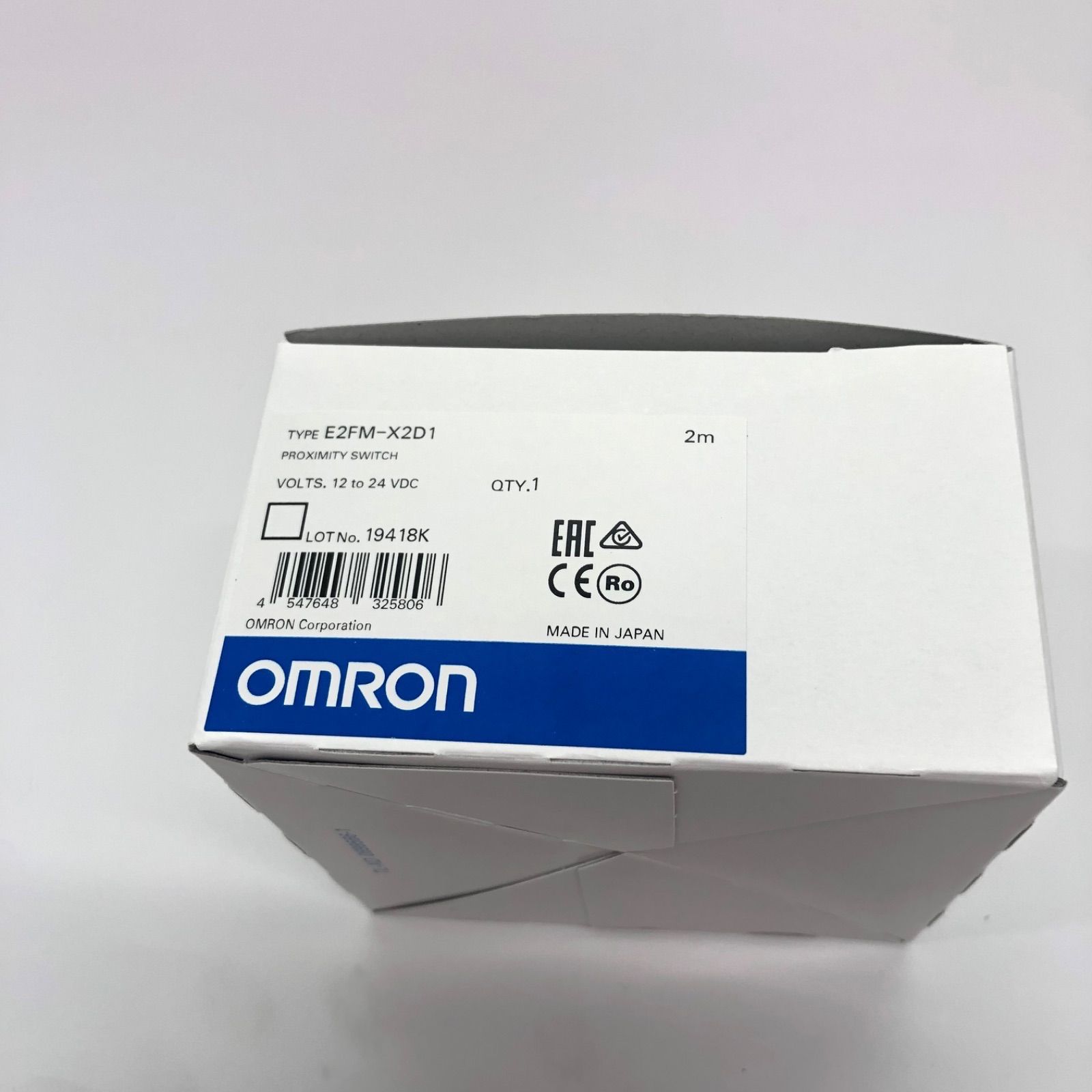 OMRON オールステンレスボディ近接センサ E2FM-X2D1 2M T0627a - メルカリ