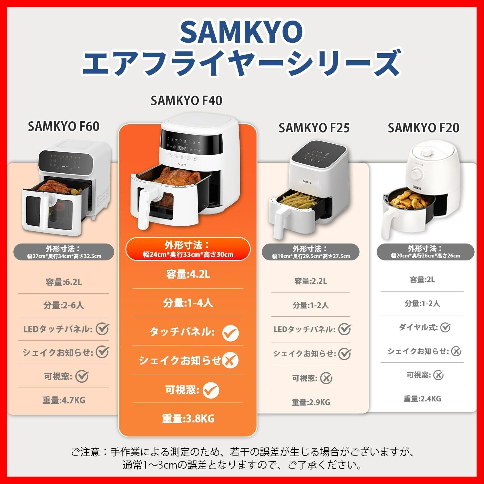 日本語レシピ付き タッチパネル