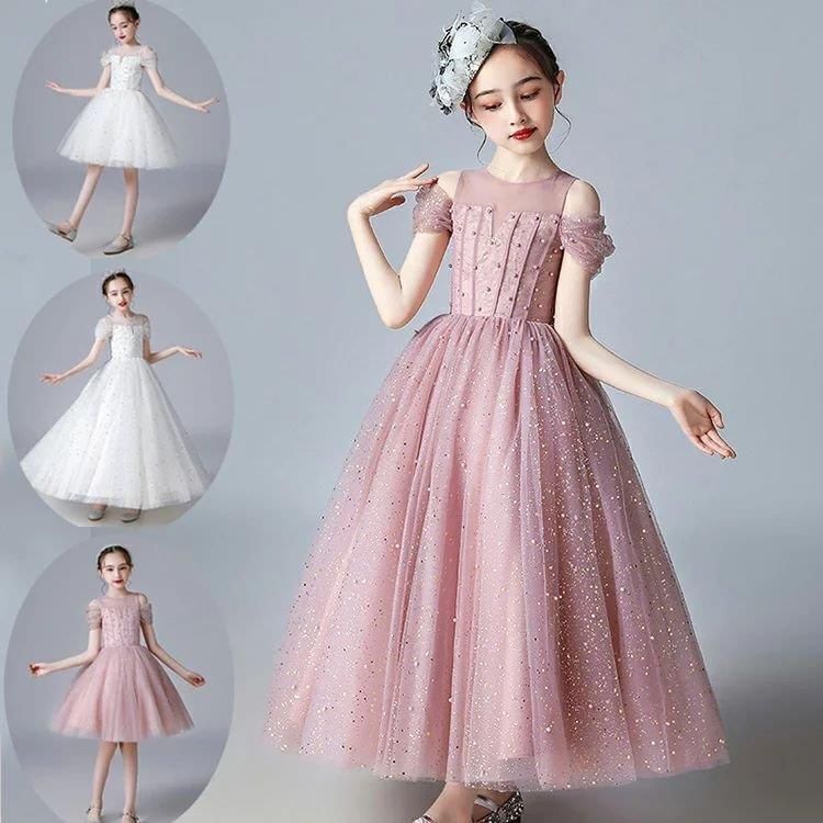 子供ドレス フォーマル ピアノ発表会 キッズ ジュニアドレス 子供服 女の子 ワンピース 七五三 結婚式 100-160cm 子どもドレス ジュニアドレス